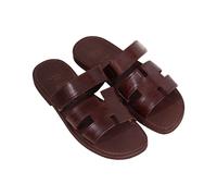 Scarpe Sandali H Artigianato Salento Uomo Estivi Ciabatte Pelle Made in Italy