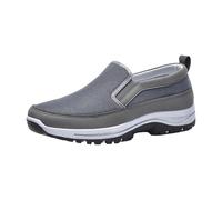 Scarpe sanitarie da uomo, estive, traspiranti, comode, ortopediche, tinta unita, con suola morbida, ammortizzante, scarpe da ginnastica per attività all'aperto, corsa, allenamento, 37 - 47 EU, grigio