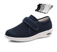 Scarpe sanitarie diabetiche, Design a pianta Larga Scarpe da Passeggio Ammortizzate e Traspiranti(Blue,43EU)