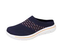 Scarpe senza lacci da uomo, sneakers da uomo, scarpe leggere da ginnastica, comode con suola morbida, sneakers traspiranti casual e per il tempo libero urbano, blu scuro, 46 EU