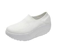 Scarpe Senza Lacci Donna Sneakers Estive Comode Casual Ortopediche Mesh Sportive Air Cuscino Traspiranti Passeggio Antiscivolo Leggero Slip on Sport Basculanti Basse Barca per Artrite Camminata