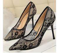 Scarpe singole di per donna, design, pizzo a rete di nicchia, punta affilata, tacchi a spillo, festa, matrimonio, scarpe singole con tacco alto Amplia la tua collezione di scarpe con le nostre esclusi