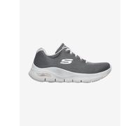 Skechers Arch Fit Big Appeal, Scarpe da Ginnastica Donna, Grigio Gray Knit Mesh Pink Trim, 39 EU