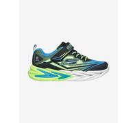 Skechers Flex-Glow Ultra, Scarpe da Ginnastica, Nero Blu Lime, 36 EU