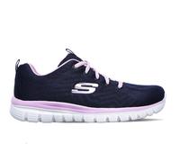 SKECHERS Sneaker bassa 'Graceful Get Connected' navy / rosa / bianco, Taglia 41