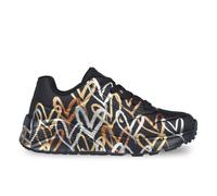 Skechers Uno Lite Metallic Love, Scarpe da Ginnastica Bambine e Ragazze, Nero Oro, 4 UK