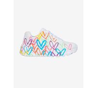Scarpe Skechers JGoldcrown: Uno Lite - Spread the Love bianco multicolor bambina - 32