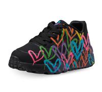 Skechers Scarpe JGoldcrown Uno Lite Spread the Love Taglia 37 Cod. 314064L-BKMT Nero