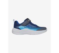Skechers Bambino Microspec Advance Sneaker in Blu Navy Blue/Blu, Taglia 27.5, Lavabile in lavatrice