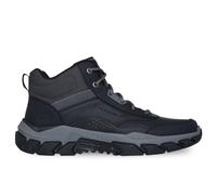 Skechers Santoro Hopkins, Stivali da Escursionismo Uomo, Black Leather/Synthetic/Mesh, 43 EU