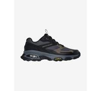 Skechers Skech-Air inviato Elegante, Sneaker Uomo, Pelle Nera Sintetica Tessile Marrone Trim, 40 EU