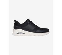 Skechers Uno-Banksia - Sneaker da Donna, Senza Lacci, Mani libere, Nero, 36.5 EU