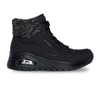 SKECHERS Stivaletto stringato nero / nero sfumato / argento, Taglia 38