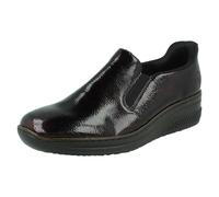 Scarpe Slip-On Casual Con Tacco Wedge Rieker Da Donna 48761