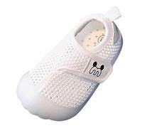 Scarpe Slip on in Rete per Bambini per la Primavera e L'Estate (White, 17)