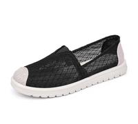 Scarpe Slip-on Leggere e Casual con Tomaia in Mesh Traspirante e Suola in Eva Morbida per Un Comfort Che Dura Tutto Il Giorno. Calzature Eleganti e comode per Tutti i Giorni. (Black, 41)