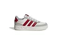 Scarpe Sneakers Bambini Ragazzi Donna Adidas BreakBase J Bianco Grigio Rosso