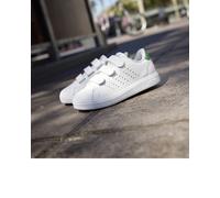 Scarpe Sneakers Bambini Unisex Adidas Advantage Base 2.0 Strappi K Bianco Verd
