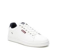 Scarpe sneakers basse uomo sportive eleganti con memory foam bianco pelle vegan