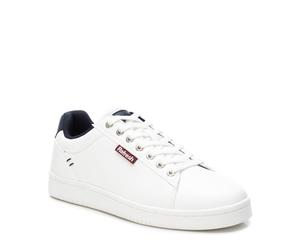 Scarpe sneakers basse uomo sportive eleganti con memory foam bianco pelle vegan