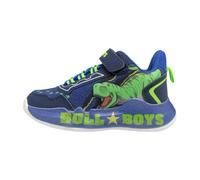 Scarpe sneakers Bull Boys bambino DNAL5140 tessuto blu con velcro