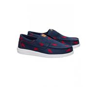 Scarpe Sneakers Casual UOMO Hey Dude Wally cru embroidered UOMO Blu Inserisci