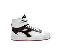 Scarpe Sneakers Diadora Magic Basket Mid Icona Leather 178566 Uomo Bianco/Rosso