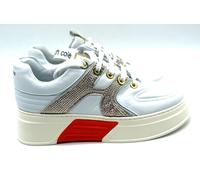 scarpe sneakers donna Kenneth Cole New York Agnello Bianco 1065KC
