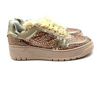 scarpe sneakers donna Kenneth Cole New York Camoscio Strass oro