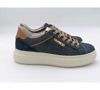 Scarpe sneakers donna NERO GIARDINI e615280d e615282d tinto jeans paglia ambra