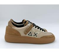 Scarpe sneakers donna SUN68 △X z46258 Sally marrone pelle gold edition