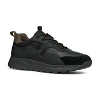 Scarpe Sneakers Geox U Terrestre nero in pelle e camoscio