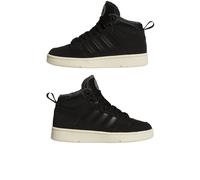 Scarpe Sneakers Ragazzi Donna Adidas Rapid Court Mid J Winter Nero Bianco