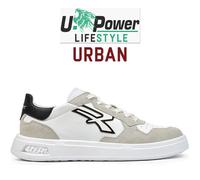 Scarpe Sneakers U-POWER URBAN LIFESTYLE Uomo Donna in Pelle Bianche Beige HELIX