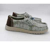 Scarpe sneakers uomo HEY DUDE Wally washed palm harbor green multi