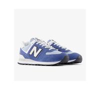 Scarpe Sneakers UOMO New Balance 574 7JD Blu Suede Mesh Lifestyle
