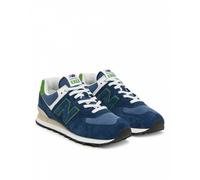 Scarpe Sneakers UOMO New Balance 574 QBL Blu Verde Lifestyle