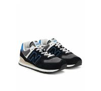 Scarpe Sneakers UOMO New Balance 574 QRB Nero Suede Textile