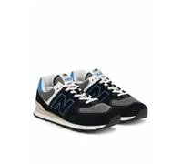 Scarpe Sneakers UOMO New Balance 574 QRB Nero Suede Textile