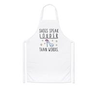 Scarpe Speak Louder Than Parole Chef Grembiule - Moda Divertente Cucinare
