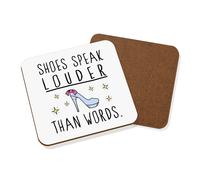 Scarpe Speak Louder Than Parole Sottobicchiere - Divertente Moda