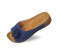 scarpe spiaggia donna aperte morbide cuscino pantofole ultra comode slide sandali con zeppa suola obliqua antiscivolo doccia eleganti per piscina hotel