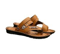 Scarpe Spiaggia E da Viaggio in Stile Casual, Correttore Ortopedico Estivo Antiscivolo per L'alluce Valgo Sandali Comodi da Uomo, Infradito Aperte Fascite Plantare, per Alluce Valgo(Khaki,40 EU)