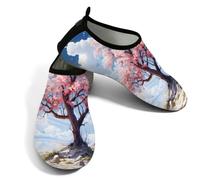 Scarpe sportive acquatiche da donna, ad asciugatura rapida, da spiaggia, da nuoto, con anime Sakura, giapponesi, senza lacci, per escursionismo, surf, yoga, Anime Sakura Giapponese, 40/40.5 EU