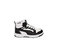 Scarpe sportive bambino Puma Rebound V6 Mid PS 393832-01 Bianco-Nero Pelle