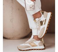 Scarpe sportive basse da donna, scarpe urbane eleganti da donna, scarpe comode in finta pelle e nabuk, sneakers leggere con solette in tessuto, scarpe eleganti per tutti i giorni con design moderni Qu