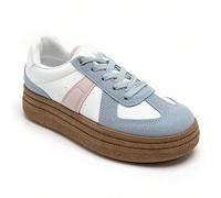 scarpe sportive con suola spessa e dettagli a motivi Caratteristiche:Modello con lacciSemelle con motivo antidérapantStruttura à bout arrondiSovrapposizioni di forme diverseUtilizzo quotidianoStile sp