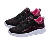 Scarpe sportive da donna, palestra, antiscivolo, da jogging, per attività all'aria aperta, leggere, comode, traspiranti, per il tempo libero, suola morbida, extra large, per il fitness, da corsa, Rosa