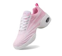 Scarpe Sportive da Donna per Danza Jazz e Allenamento con Cuscino d' Sneakers Eleganti Sport Tempo Libero Design Stringato in Tendenza Adatte a dança Quotidiano (35)