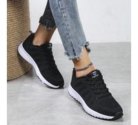 Scarpe sportive da donna traspiranti in rete con suole elastiche morbide, allacciate sul davanti, adatte per l'uso all'aperto e la corsa EUR35,EUR36,EUR37,EUR38,EUR39,EUR40,EUR41,EUR42Colore unicoTess